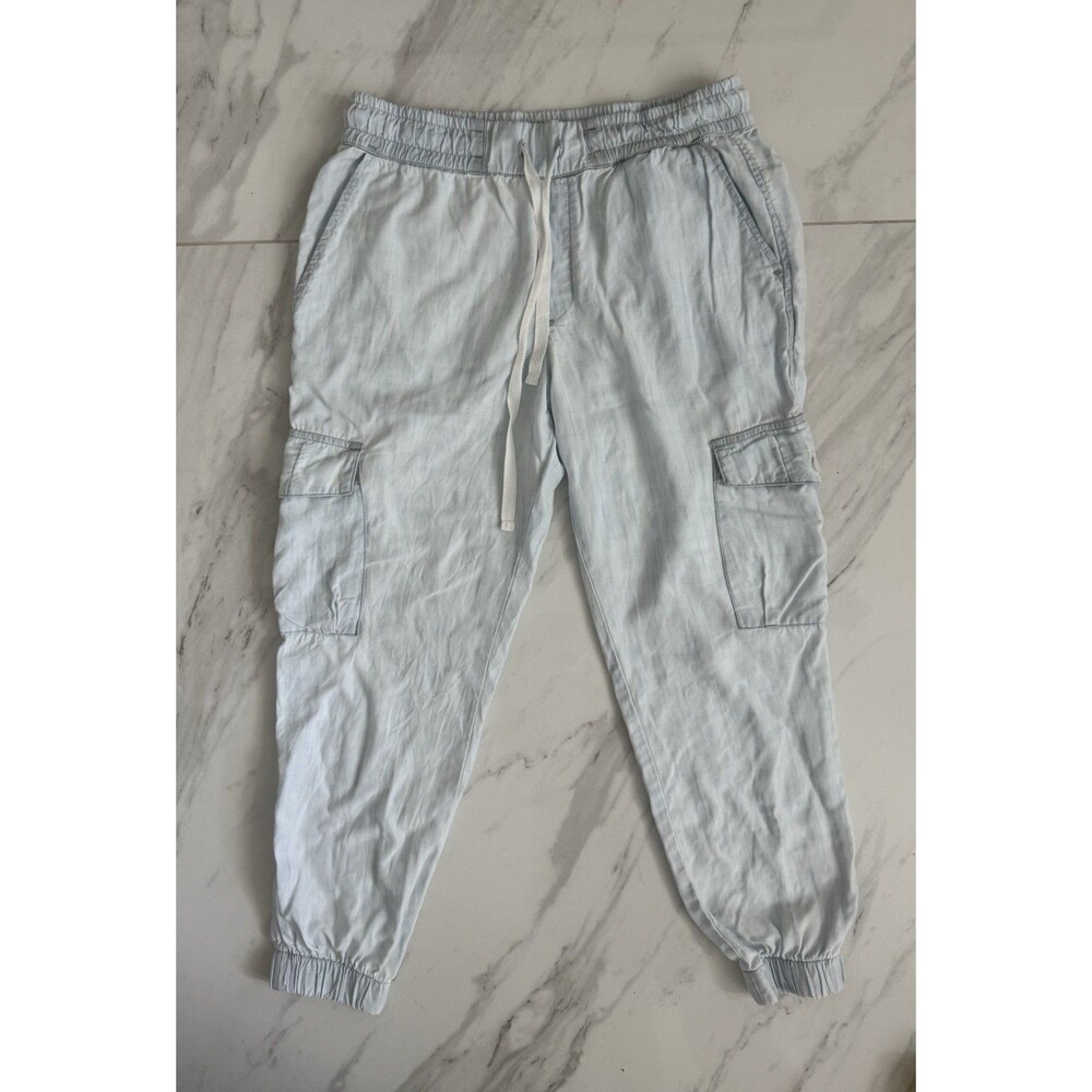 Bella Dahl Women’s Light Blue Tencel Jogger Pants S - Picture 2 of 11
